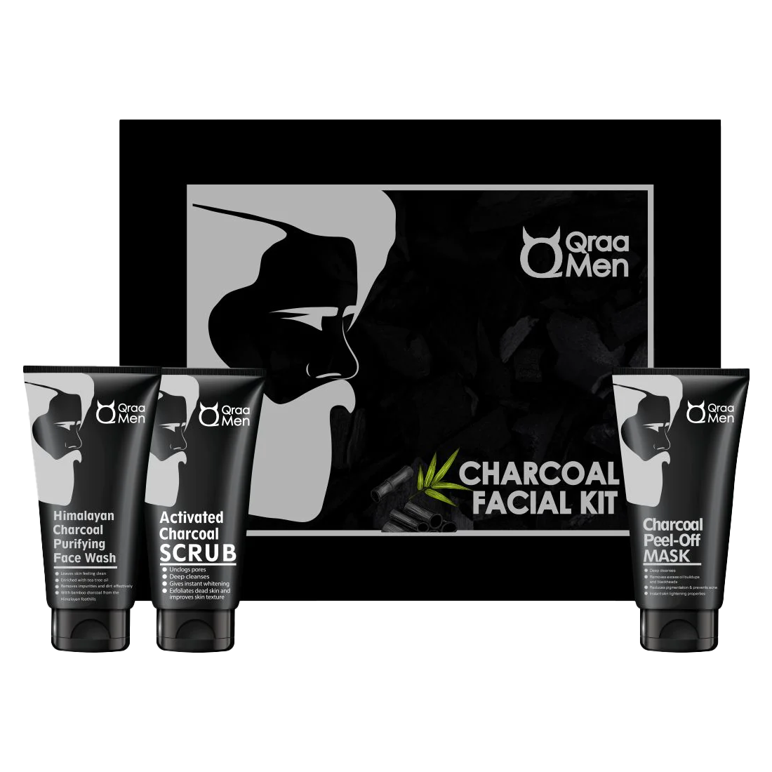 Activated Charcoal Kit for Men- Intense Whitening Therapy