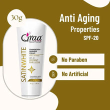 Load image into Gallery viewer, Qraa SatinWhite Foundation Fairness Cream| Instant Fair Look |Pack of 4 | 120 g