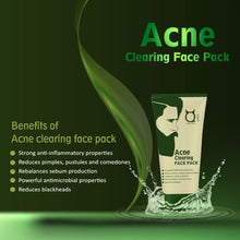Load image into Gallery viewer, Benefits of Acne Clearing Face Pack