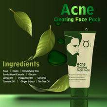 Load image into Gallery viewer, Ingredients of Acne Clearing Face Pack