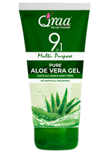 Load image into Gallery viewer, Qraa Aloe Vera Gel -9 in 1 Multipurpose Gel for Hair & Skin  (100 ml)