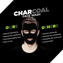 Load image into Gallery viewer, Charcoal face wash for men