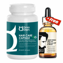 Load image into Gallery viewer, Qraa Men HairCare Capsule for Hair fall, Premature greying and Hair Regrowth
