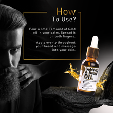 Load image into Gallery viewer, Luxurious Gold Beard Oil-With 24K Gold Leaves 30ml