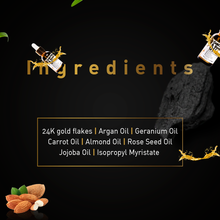 Load image into Gallery viewer, Luxurious Gold Beard Oil-With 24K Gold Leaves 30ml