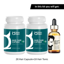 Load image into Gallery viewer, Qraa Men HairCare Capsule for Hair fall, Premature greying and Hair Regrowth