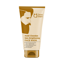 Load image into Gallery viewer, Qraa Men Haldi Chandan Kit for Skin Brightening/Lightening for Oil/Acne/Pimple Control  (3 Items in the set)
