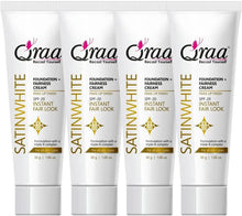 Load image into Gallery viewer, Qraa SatinWhite Foundation Fairness Cream| Instant Fair Look |Pack of 4 | 120 g
