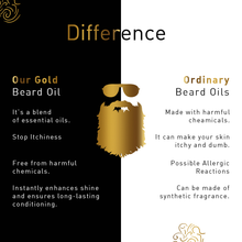Load image into Gallery viewer, Luxurious Gold Beard Oil-With 24K Gold Leaves 30ml
