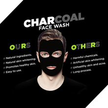 Load image into Gallery viewer, Charcoal face wash for men 
